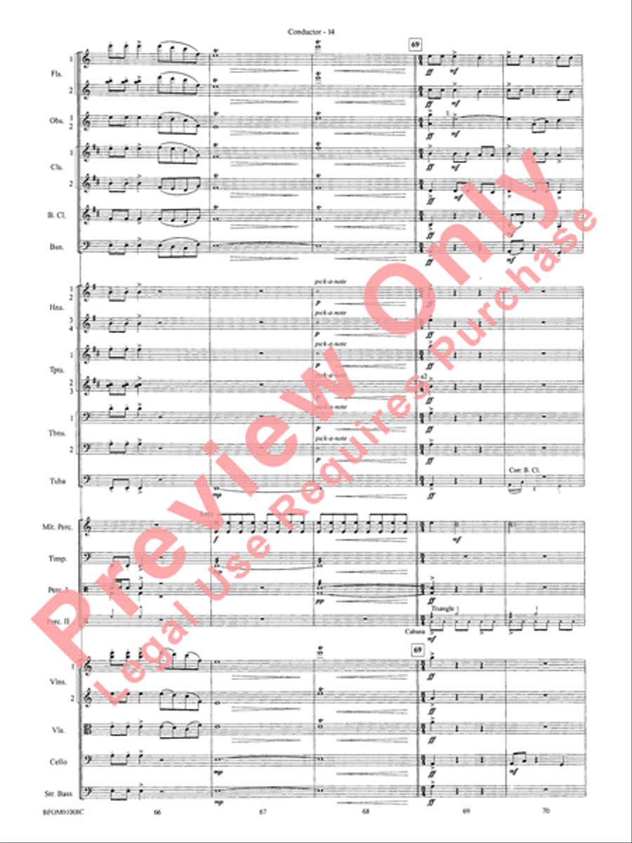 The Great Locomotive Chase Full Orchestra scores gallery preview page 21
