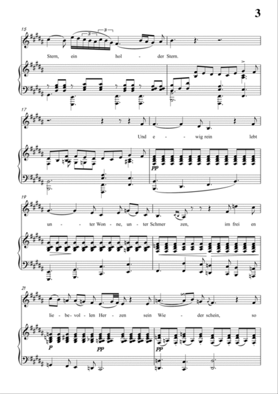 Schubert-Blondel zu Marien in b minor,for Vocal and Piano Voice scores gallery preview page 4