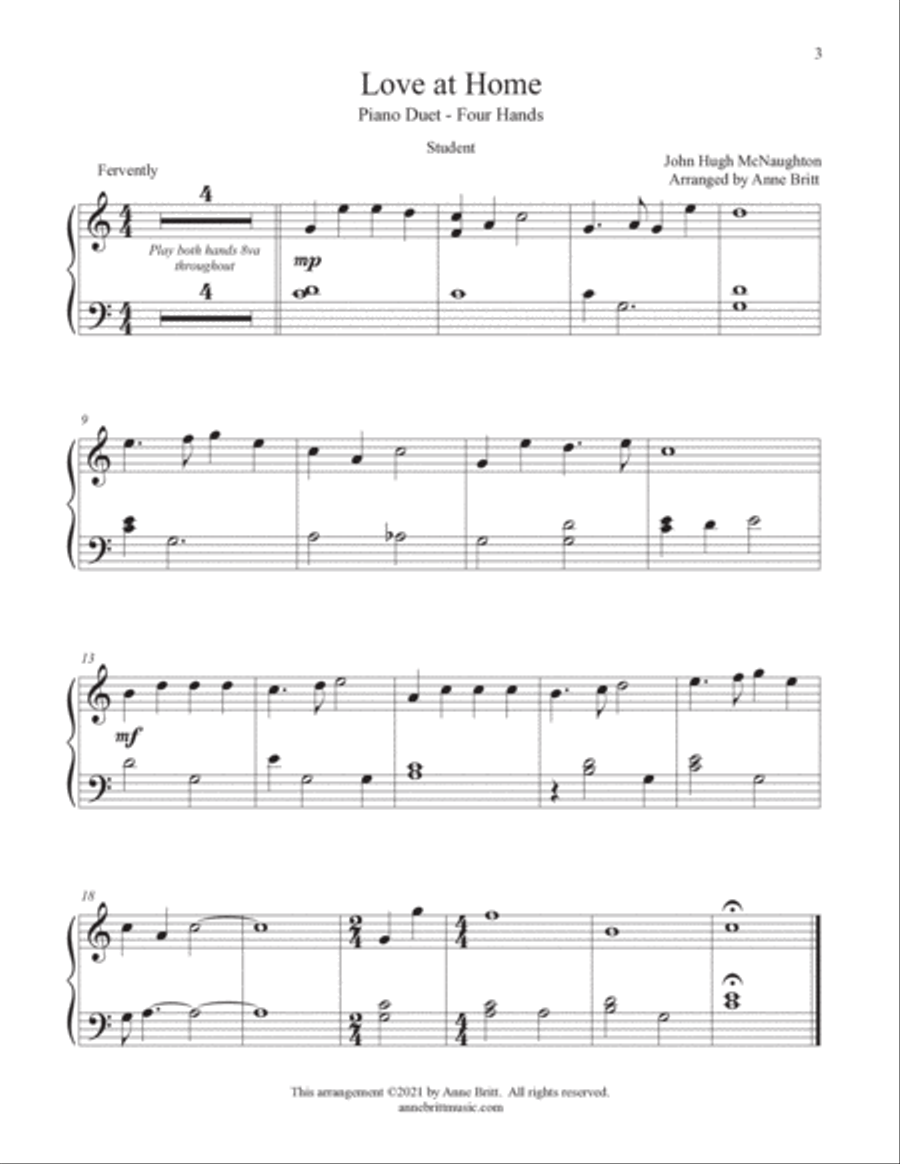 Duets for Students: The Sacred Collection (late elementary student book) Piano Method scores gallery preview page 5