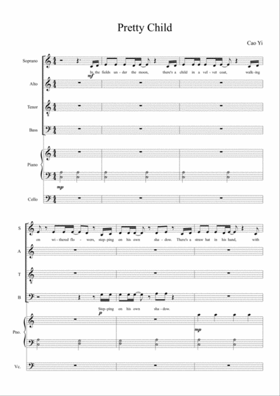 Pretty Child Small Ensemble scores gallery preview page 1
