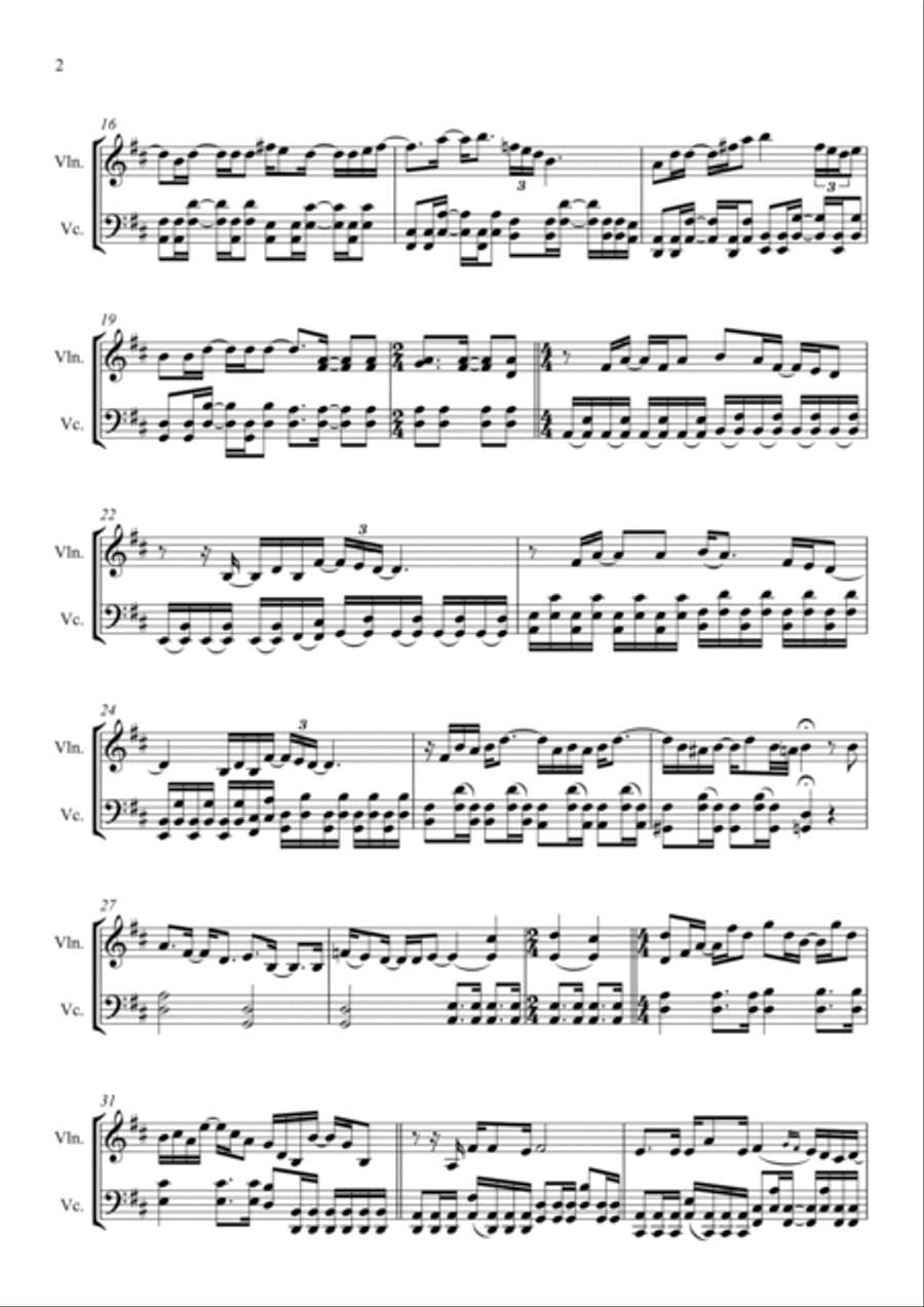 Your Song Score and Parts scores gallery preview page 3