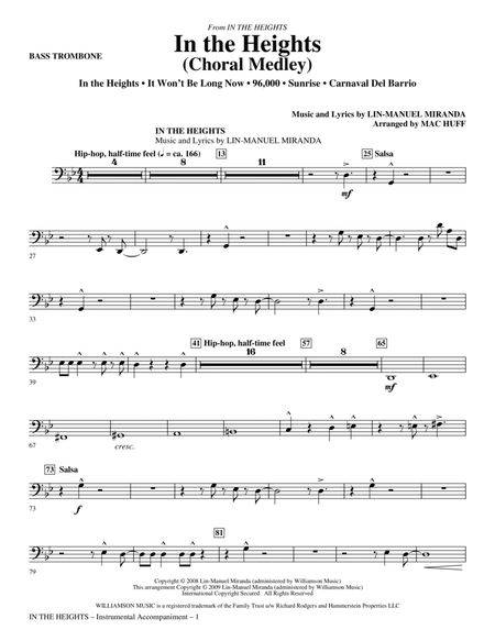 In The Heights (Choral Medley) (arr. Mac Huff) - Bass Trombone
