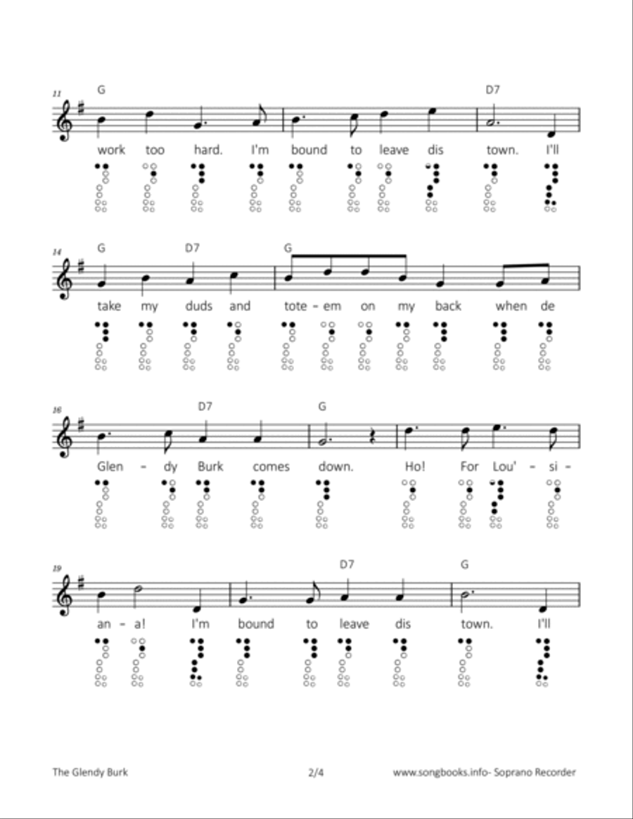 The Glendy Burk Soprano Recorder scores gallery preview page 2