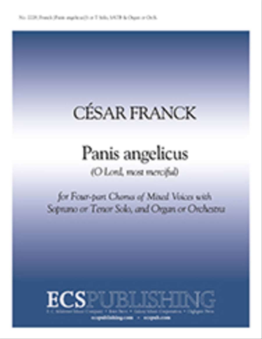 Panis angelicus: O Lord, most merciful 4-Part scores gallery preview page 1