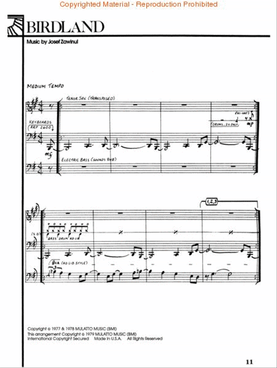 The Best of Weather Report Saxophone scores gallery preview page 2