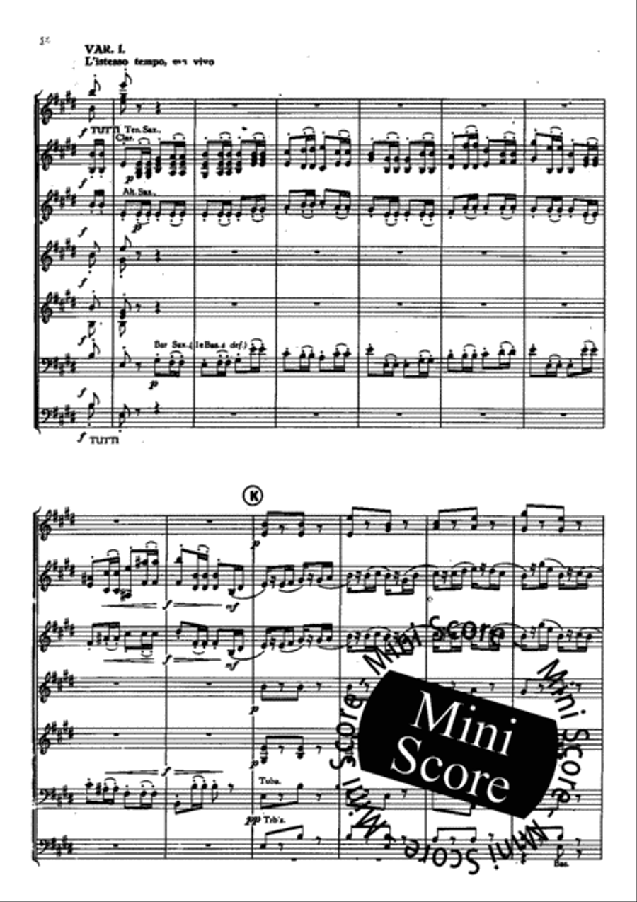 Piet Hein Rhapsodie Concert Band scores gallery preview page 20