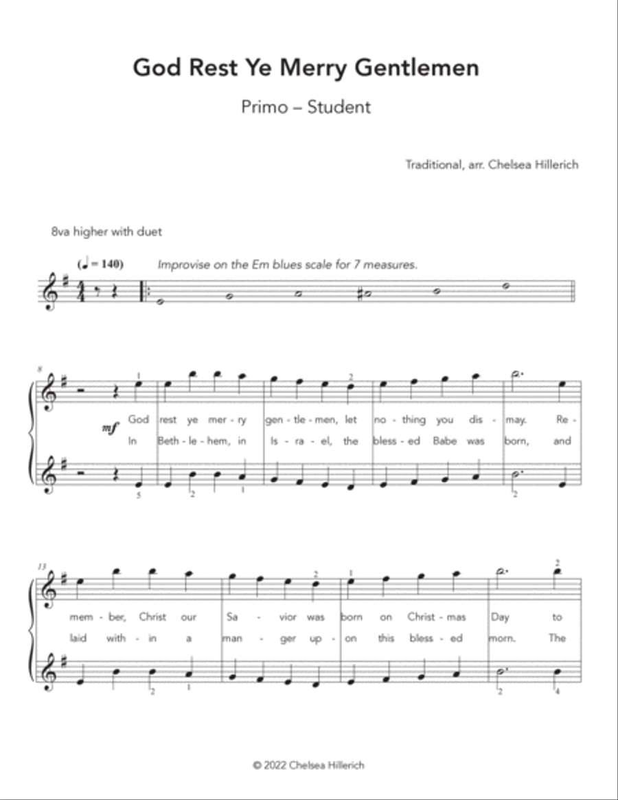 God Rest Ye Merry, Gentlemen (Brazilian jazz) God Rest Ye Merry, Gentlemen (Brazilian jazz) Piano Method scores gallery preview page 2