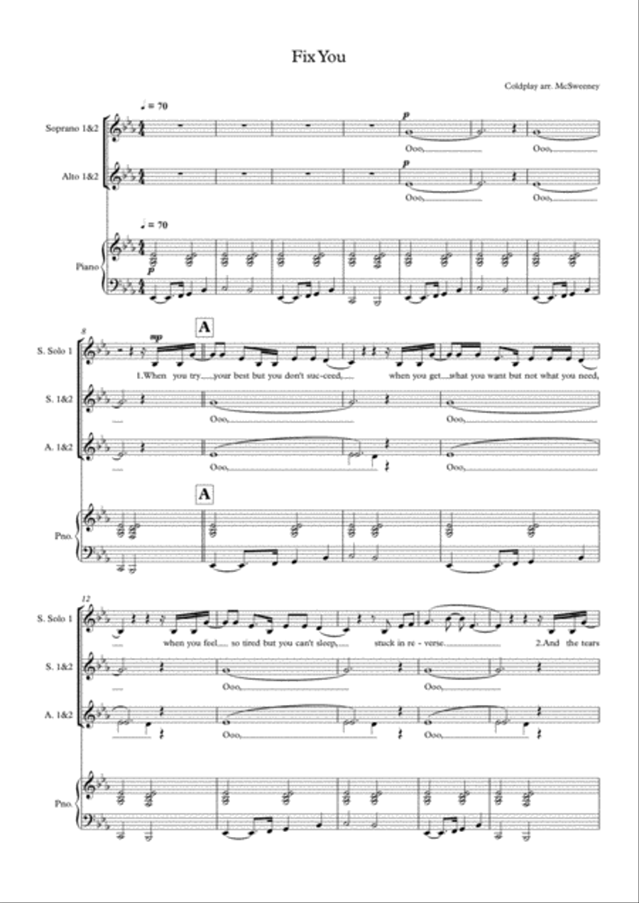 Fix You SSA scores gallery preview page 2