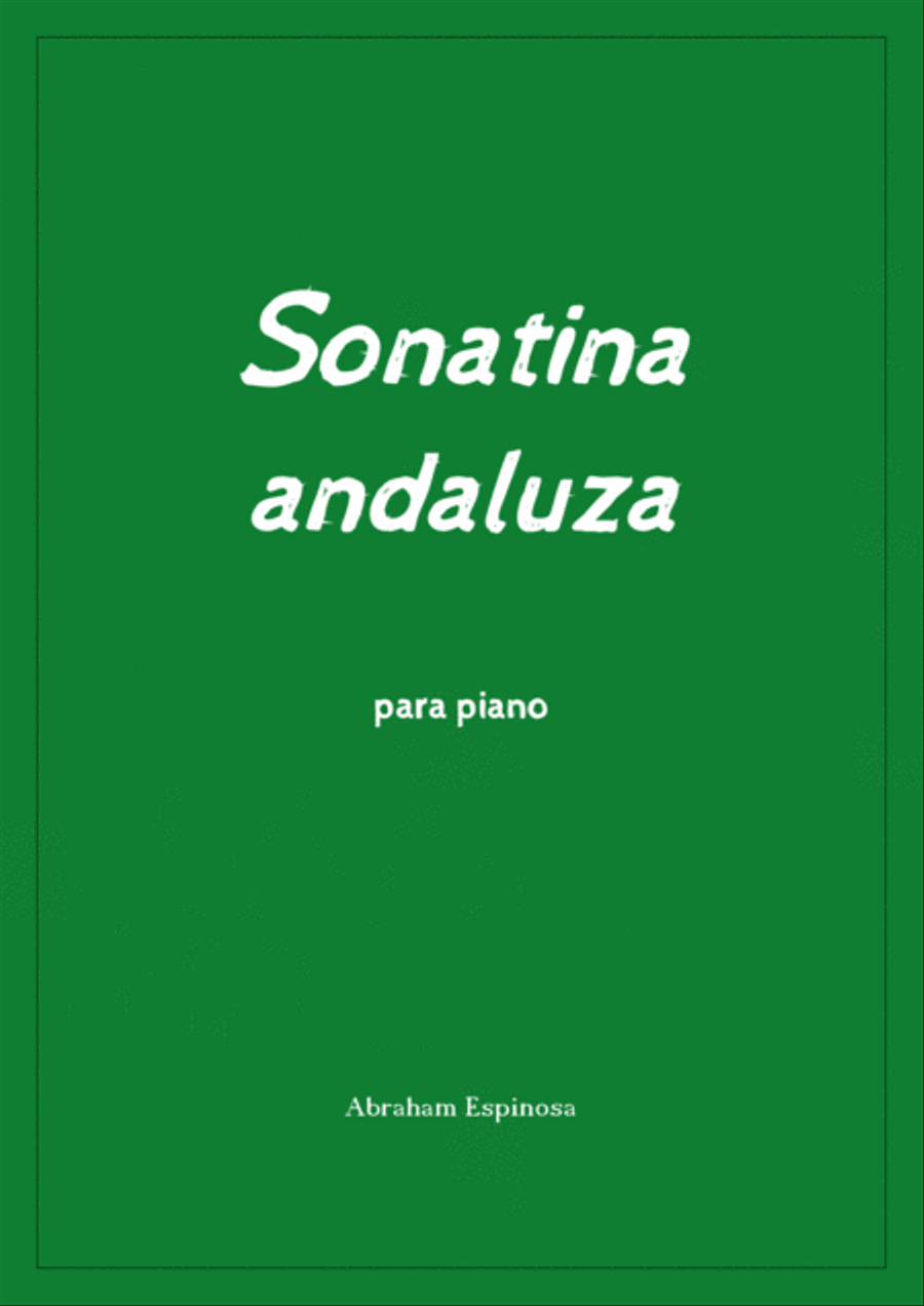 Sonatina andaluza para piano Piano Solo scores gallery preview page 1