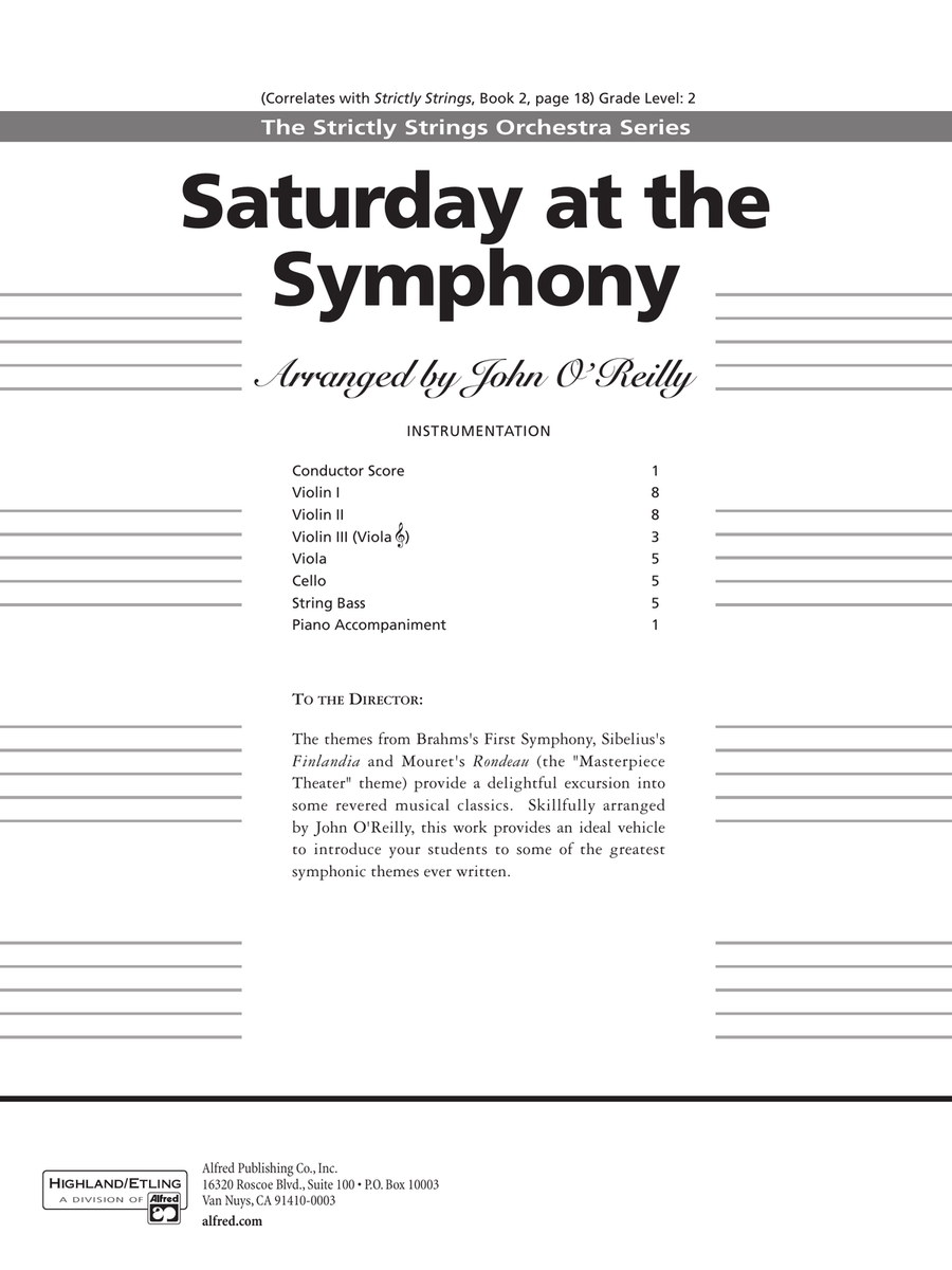 Saturday at the Symphony: Score