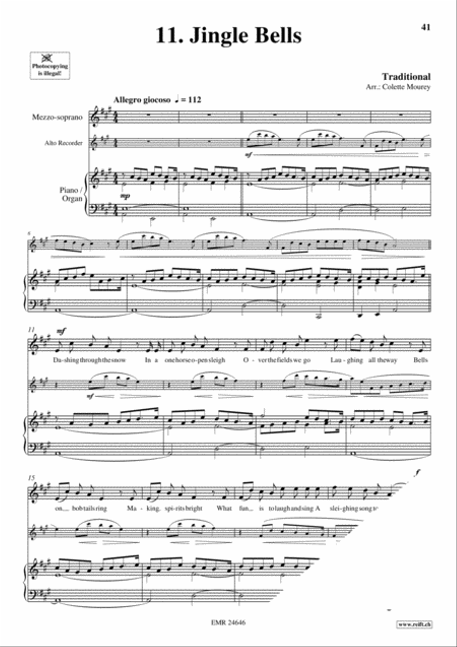 20 Greatest Christmas Songs Vol. 2 Alto Recorder scores gallery preview page 3