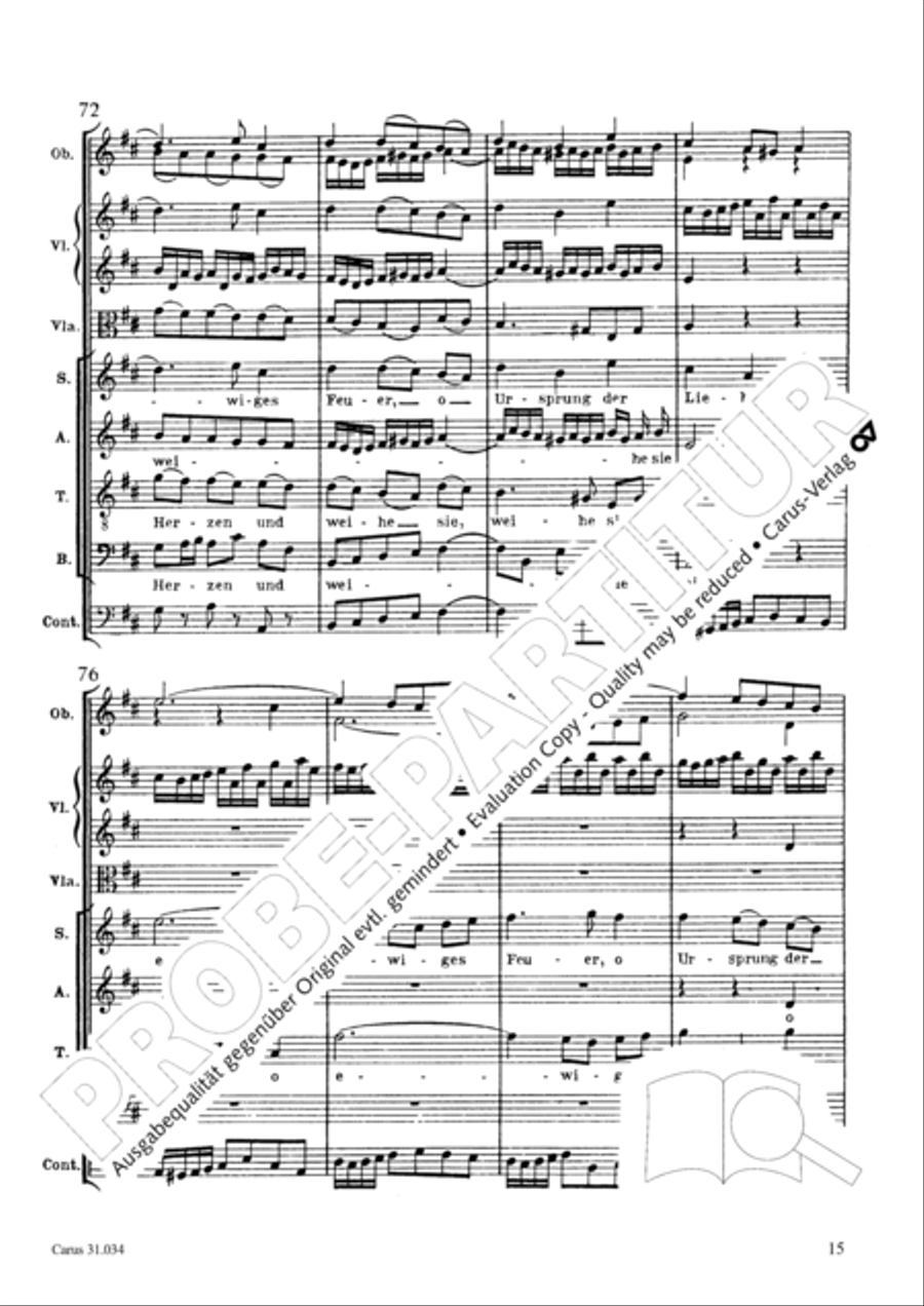 O fire everlasting (O ewiges Feuer, o Ursprung der Liebe) ATB scores gallery preview page 30
