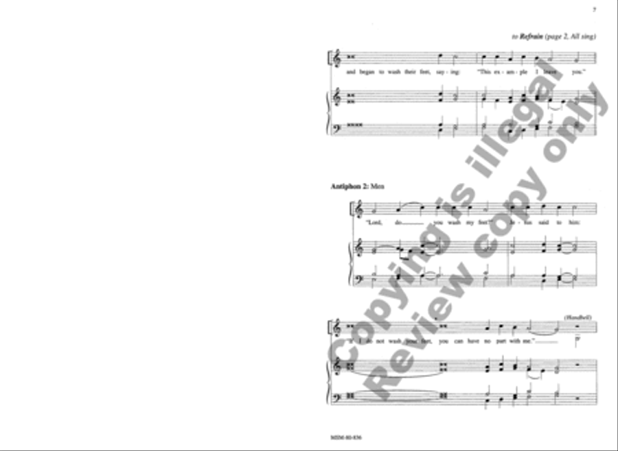 A New Commandment I Give You 4-Part scores gallery preview page 7