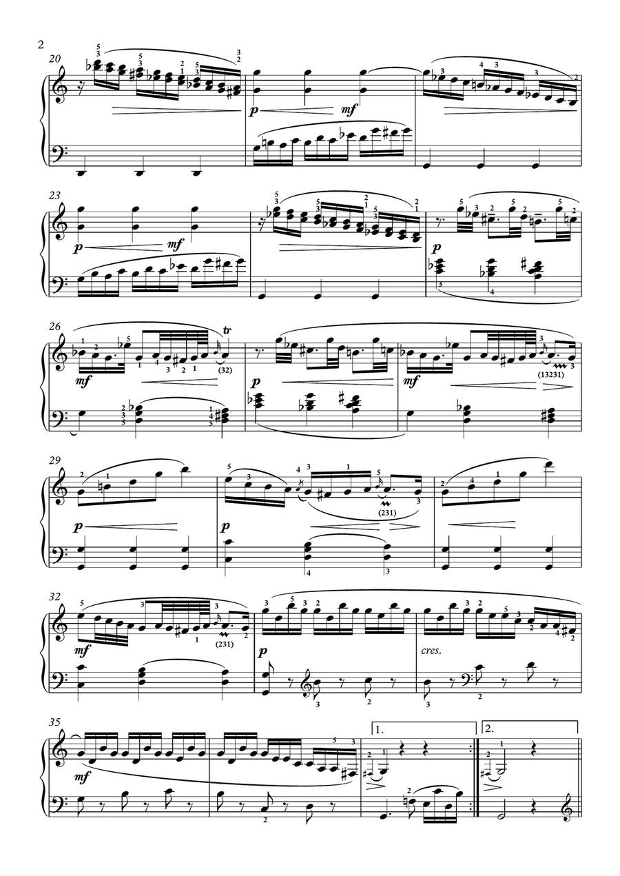 Scarlatti-Sonata in C-Major L.457 K.132(piano) Scarlatti-Sonata in C-Major L.457 K.132(piano) Piano Solo scores gallery preview page 3
