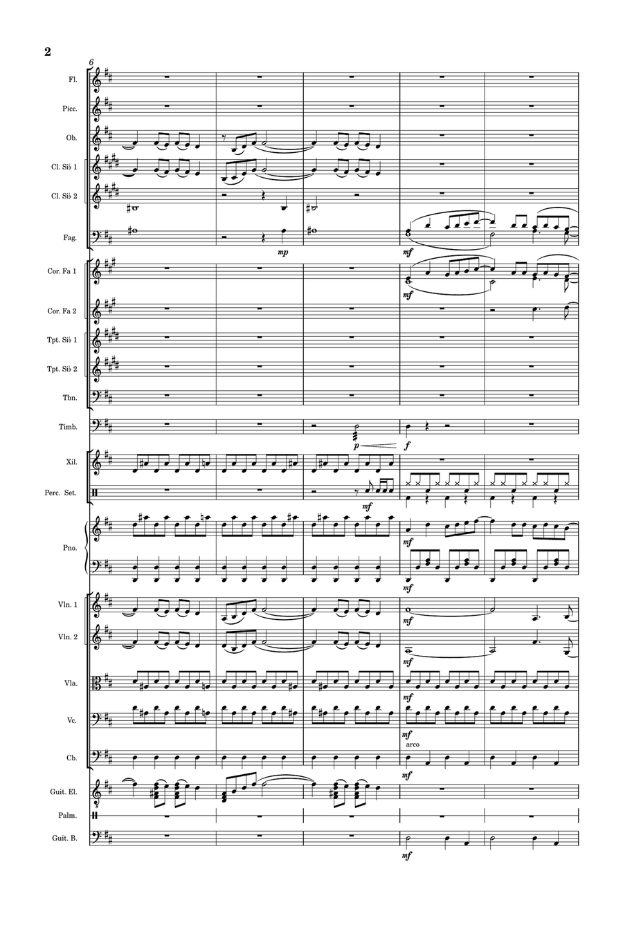 Mamma Mia Full Orchestra scores gallery preview page 2