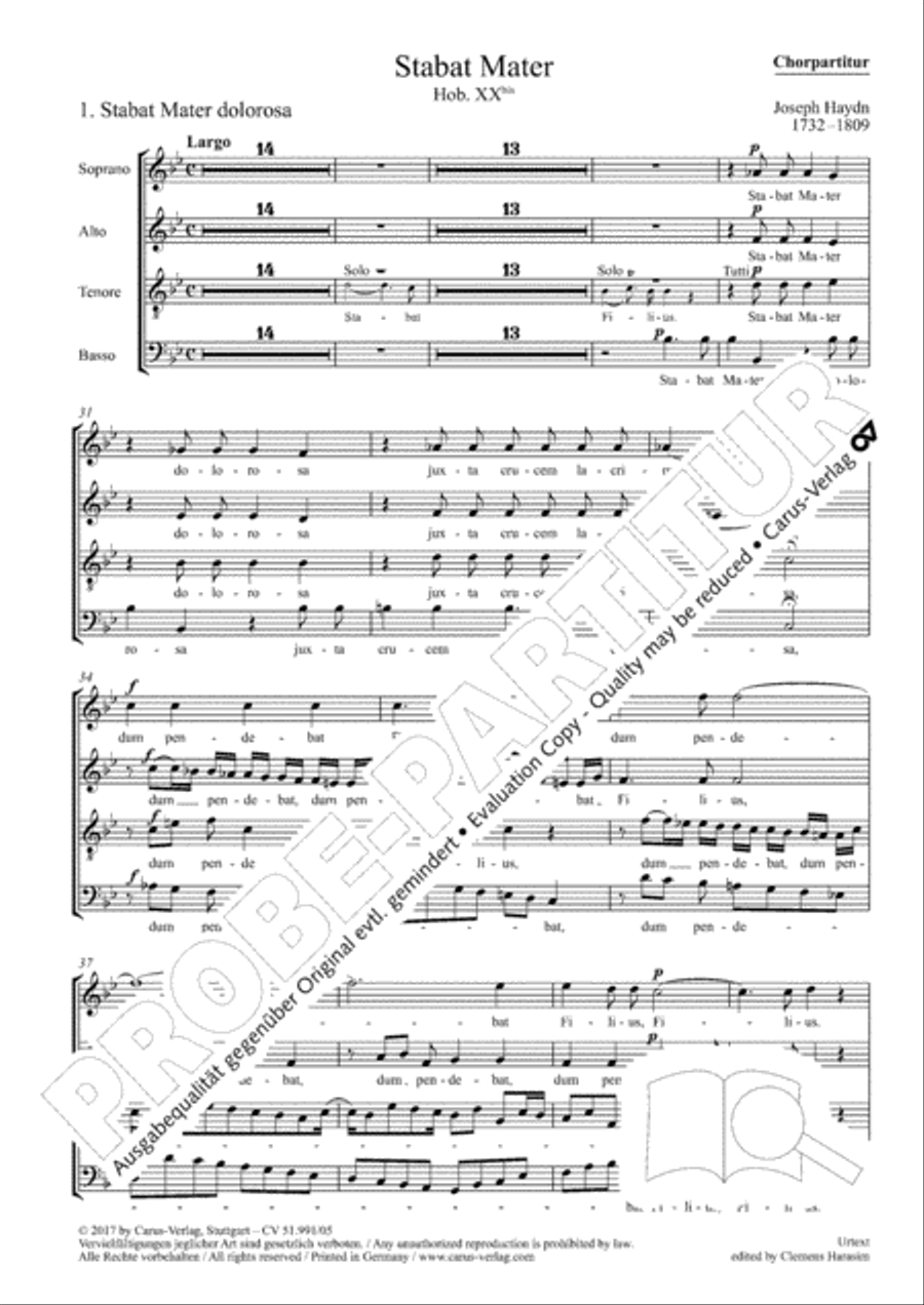 Stabat mater 4-Part scores gallery preview page 3