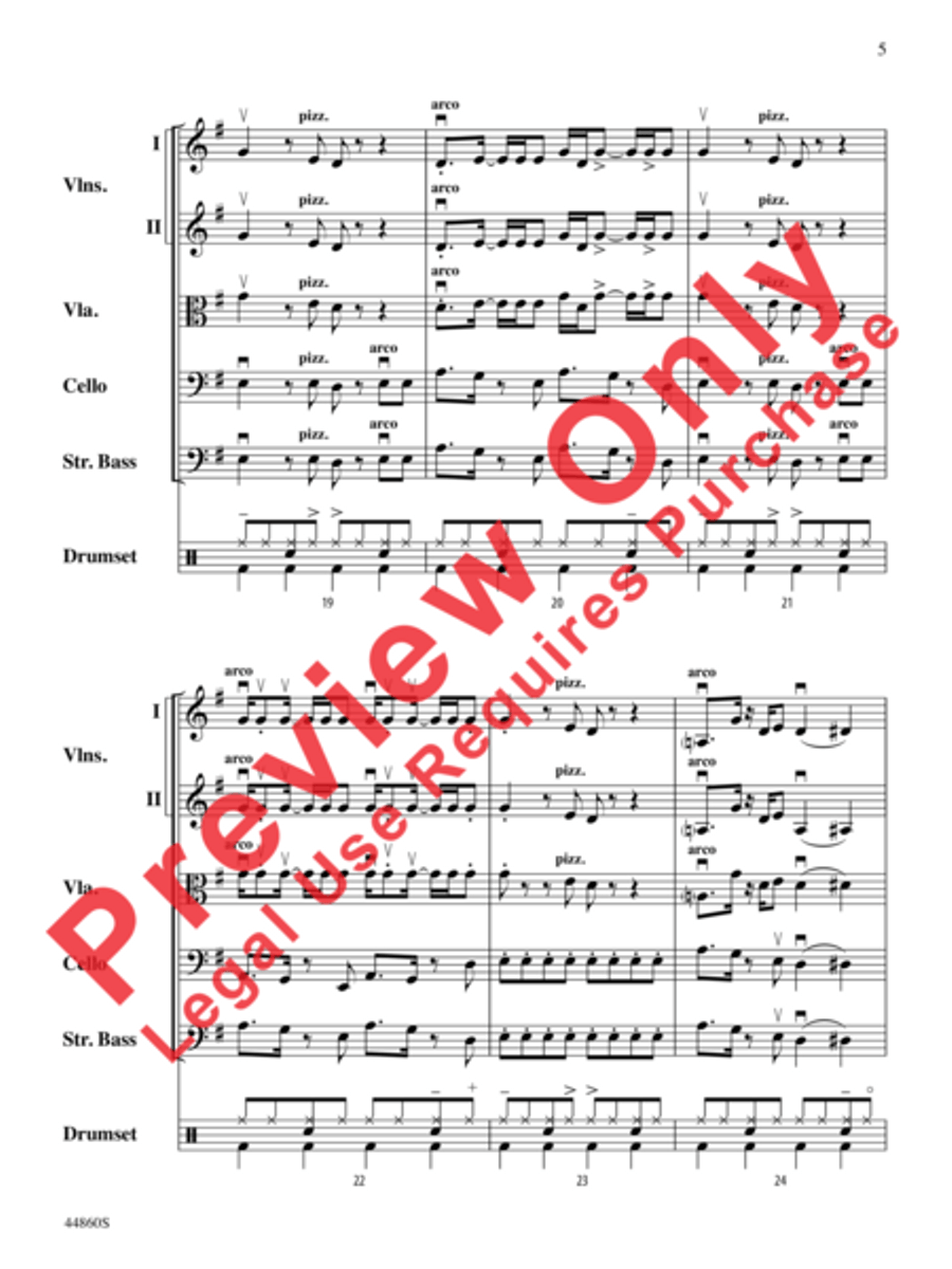 Uptown Funk String Orchestra scores gallery preview page 6
