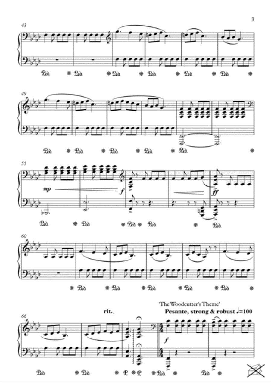 The Friends and the Beast Suite Piano Solo scores gallery preview page 3