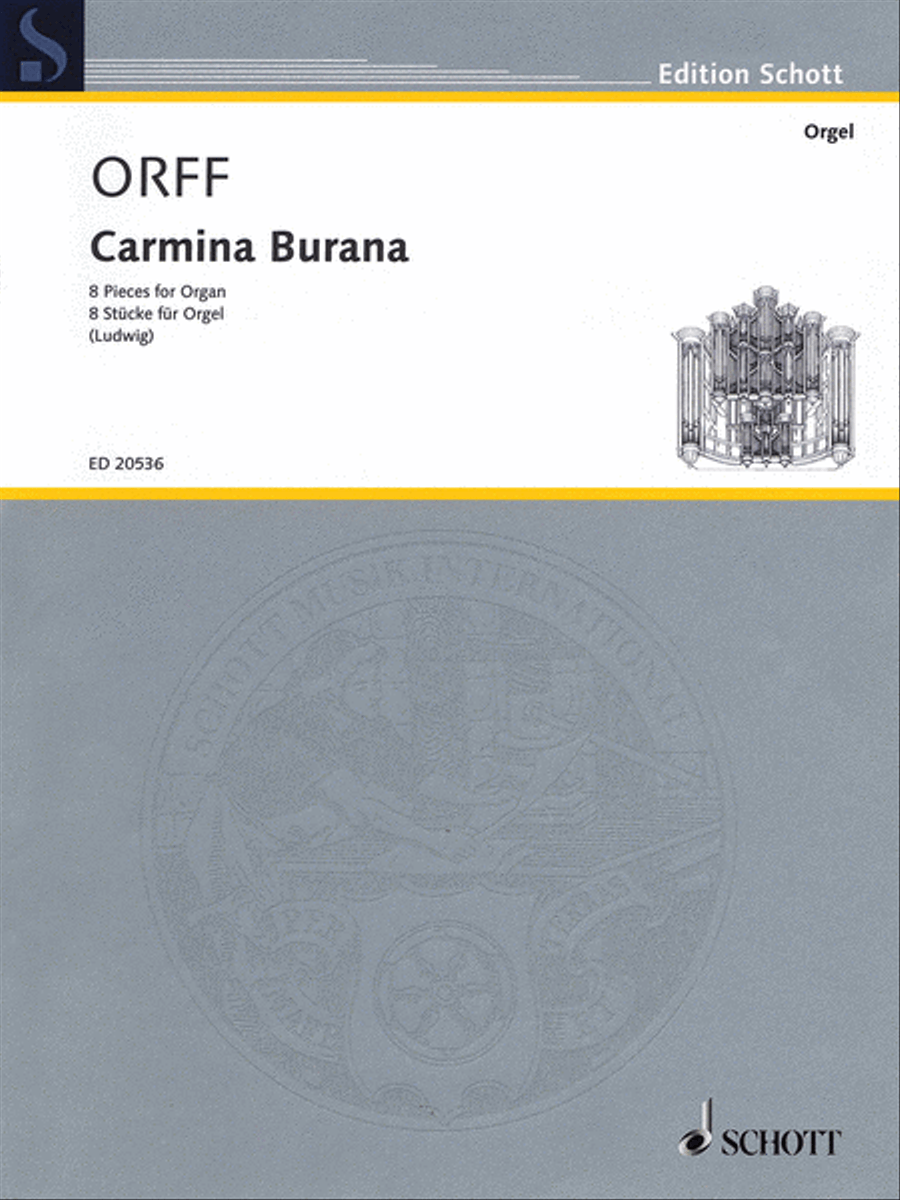 Carmina Burana Organ scores gallery preview page 1