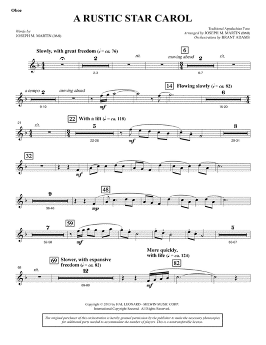 Appalachian Winter (A Cantata For Christmas) - Oboe