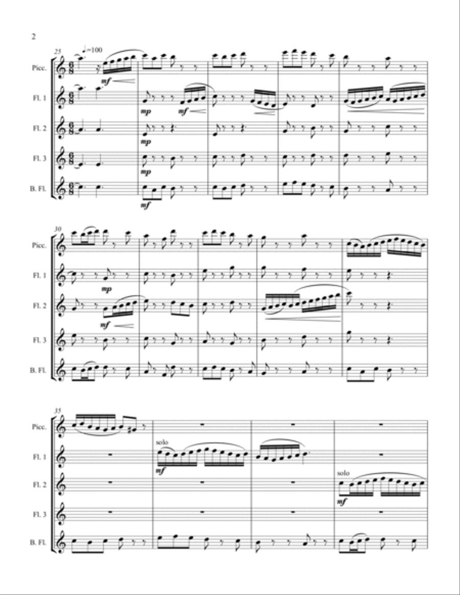 Air and Dance Woodwind Ensemble scores gallery preview page 2