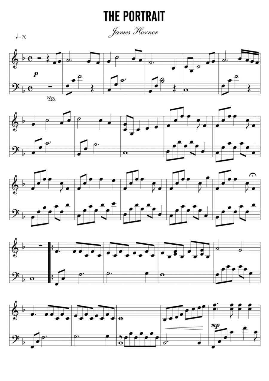 The Portrait Voice scores gallery preview page 1