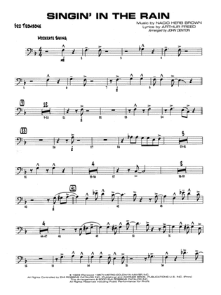Singin' in the Rain: 3rd Trombone