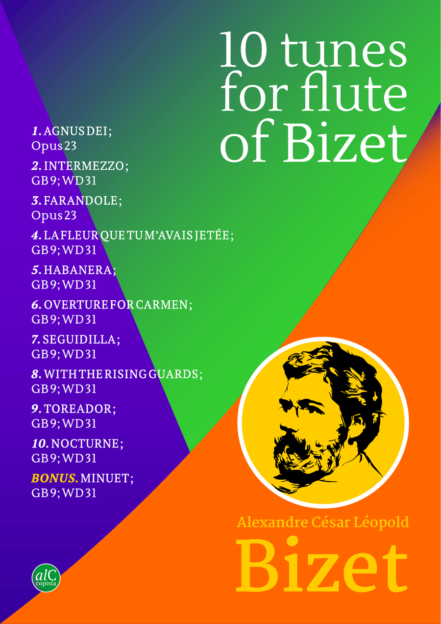 10 tunes for FLUTE of Bizet Flute Solo scores gallery preview page 1