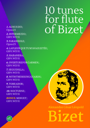 10 tunes for FLUTE of Bizet