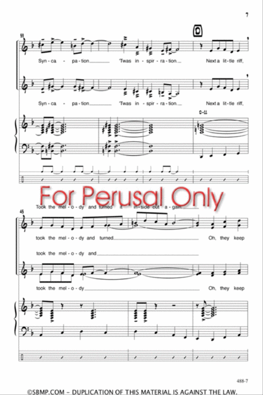 Billy and Ming Do the Bebop Thing - SA Octavo SA scores gallery preview page 7