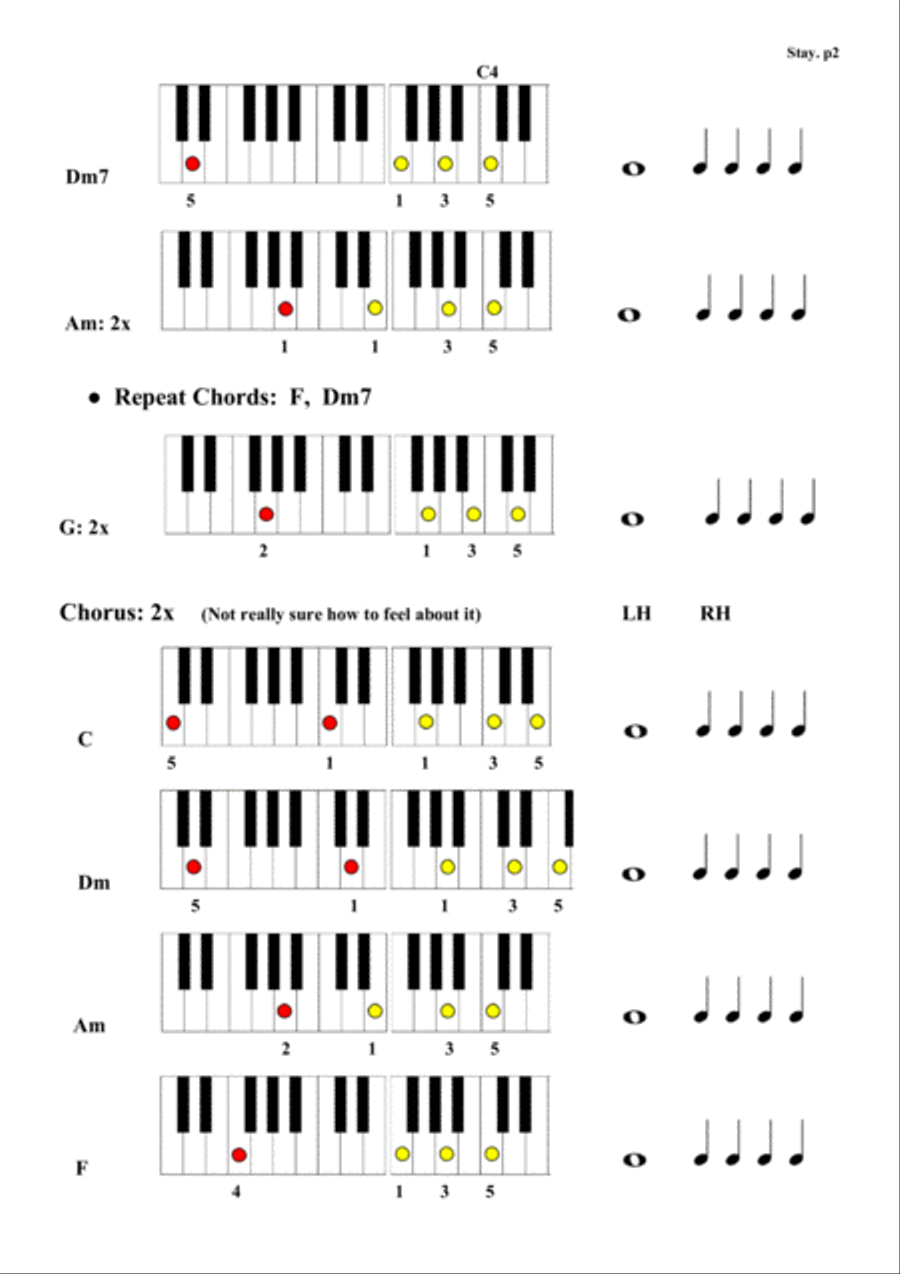 Stay Easy Piano scores gallery preview page 2
