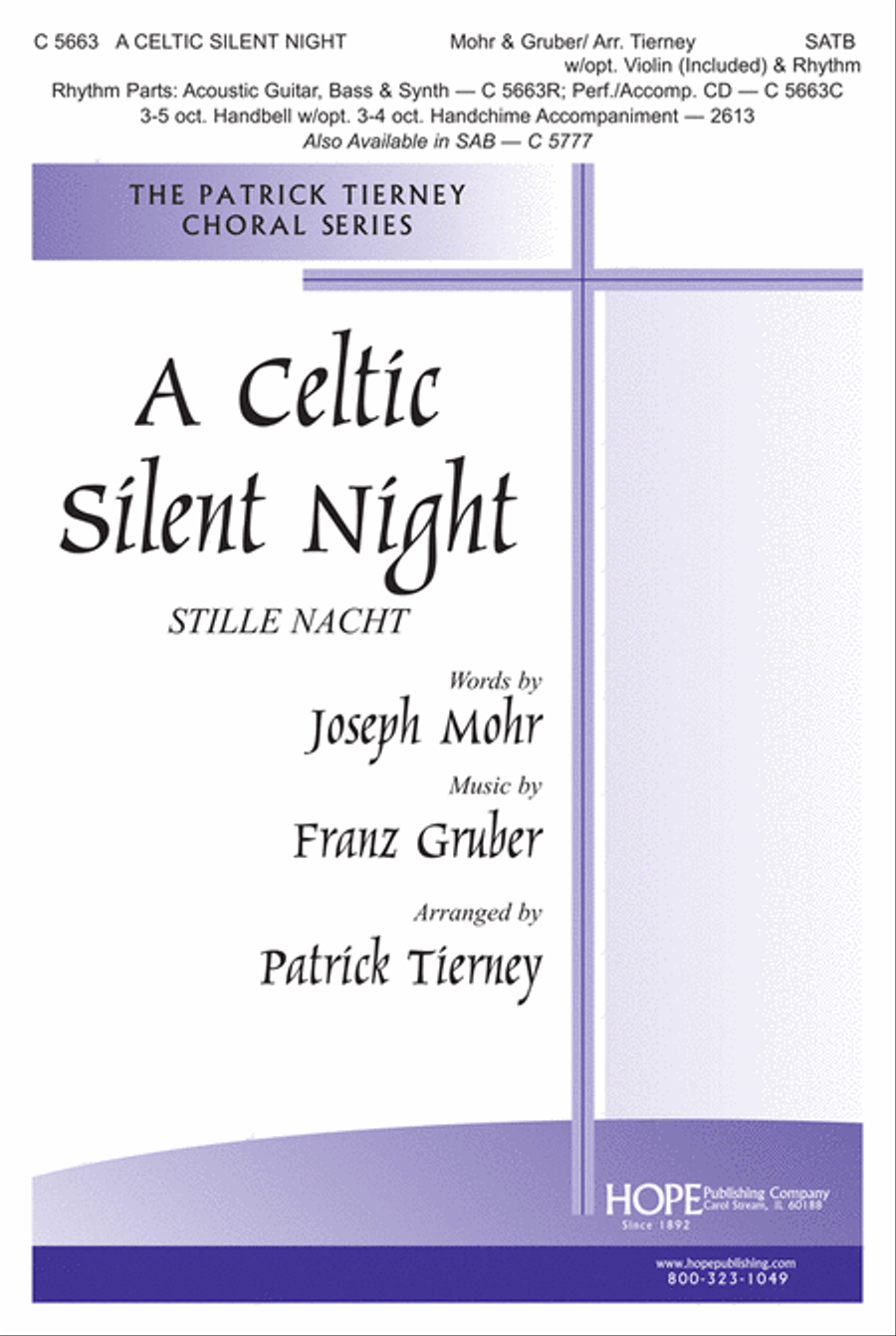 A Celtic Silent Night 4-Part scores gallery preview page 1