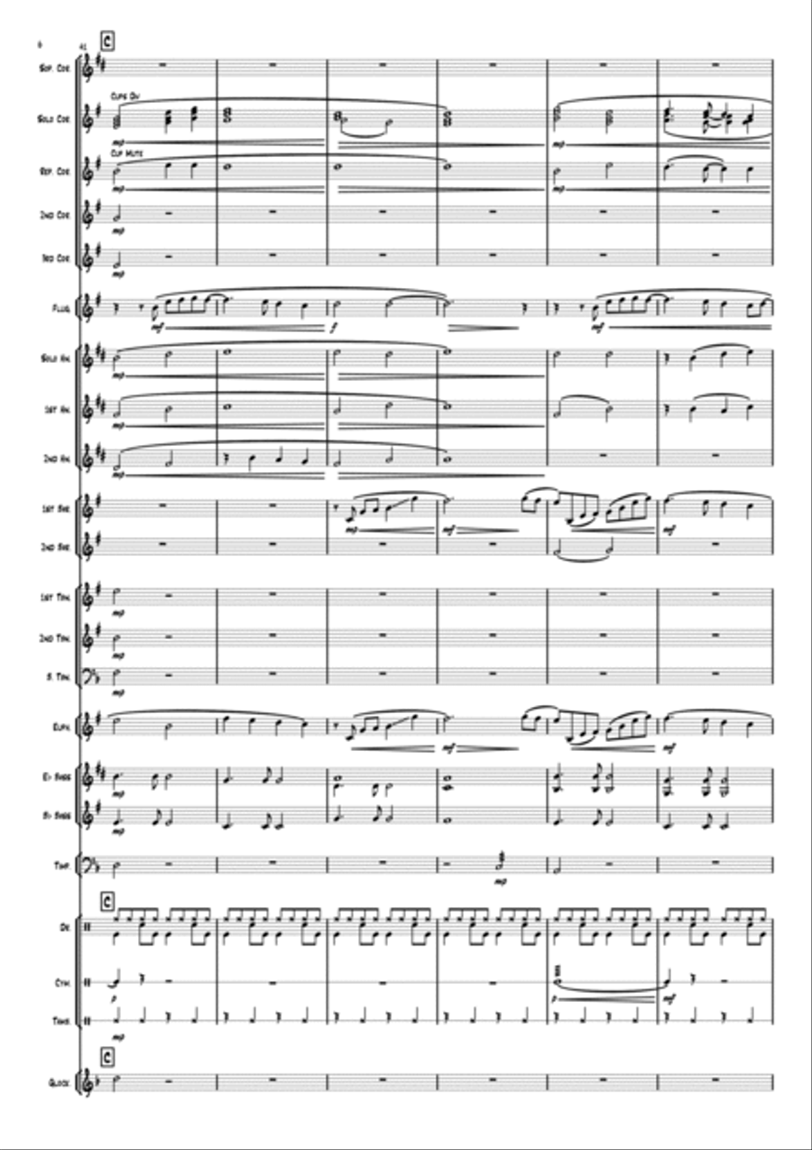 The Wind Beneath My Wings Brass Band scores gallery preview page 6