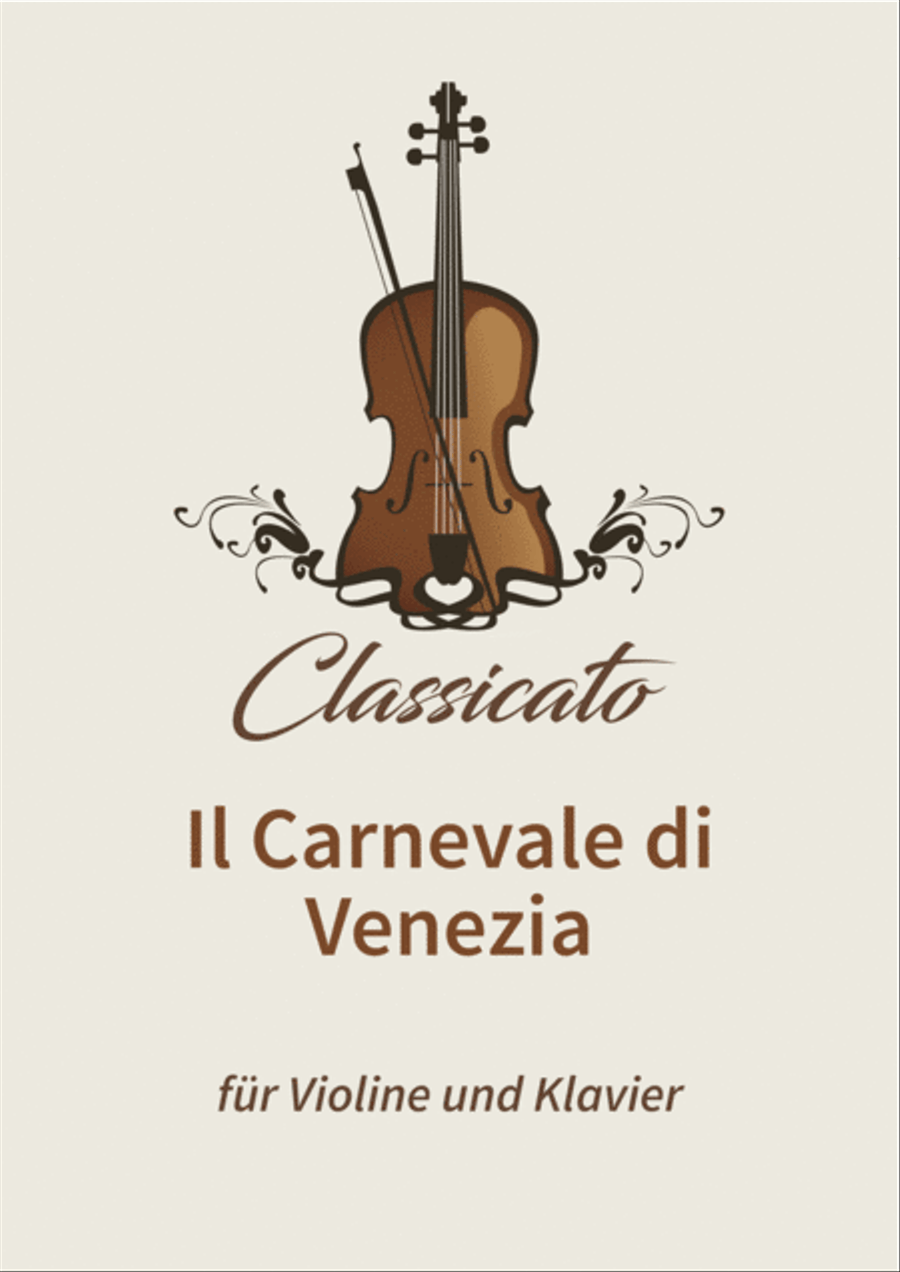Il Carnevale di Venezia Violin Solo scores gallery preview page 1