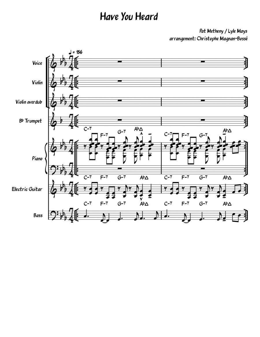 Have You Heard Small Ensemble scores gallery preview page 1