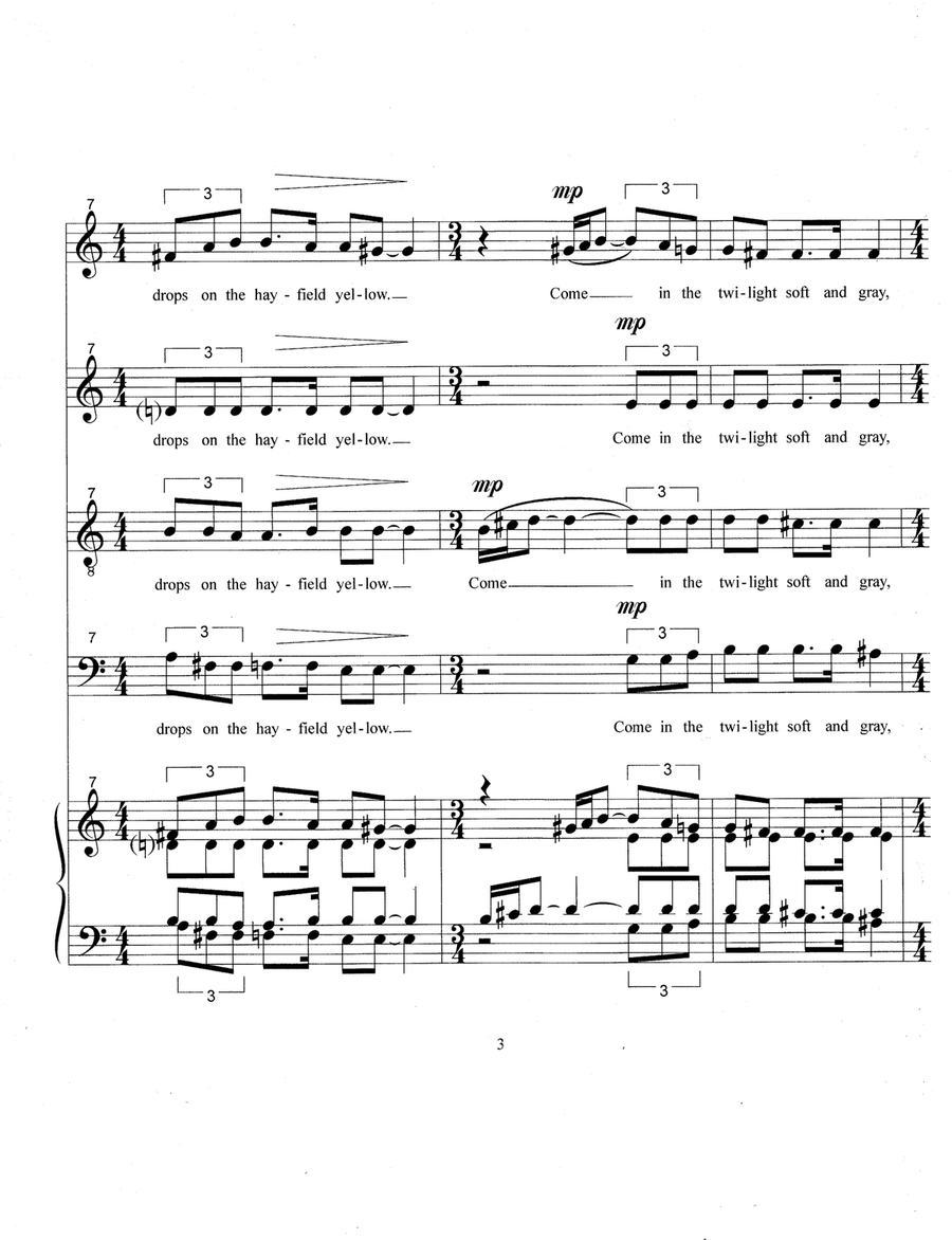 Three American Poems About Love (2020) 4-Part scores gallery preview page 5