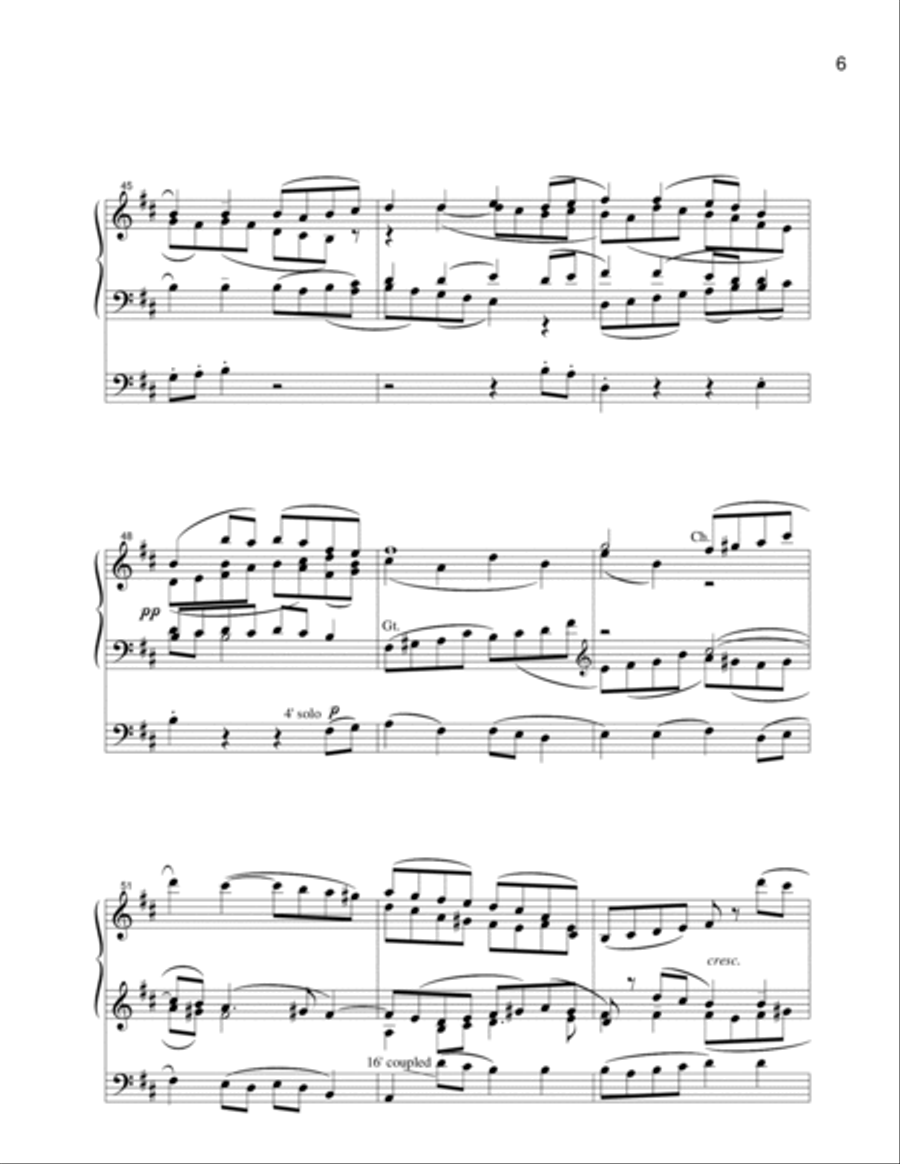 Five Variants of Dives and Lazarus Organ Solo scores gallery preview page 5