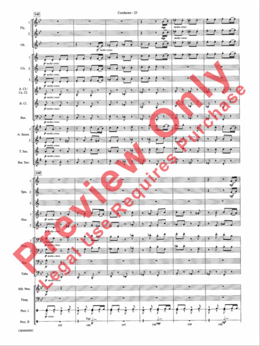 The Dam Busters Concert March Concert Band scores gallery preview page 28