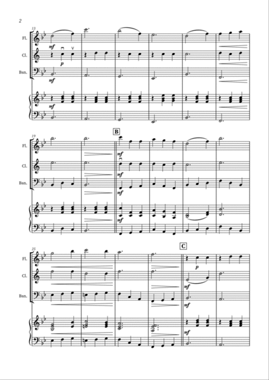 Edelweiss Woodwind Trio scores gallery preview page 2
