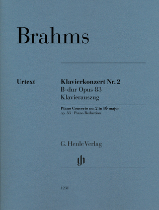 Book cover for Piano Concerto No. 2 in B flat major Op. 83
