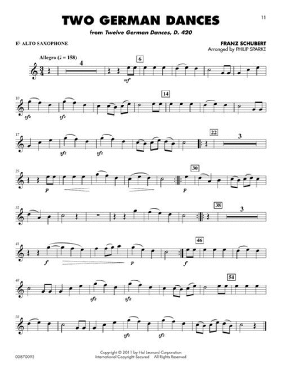 Classical Solos for Alto Sax Concert Band Methods scores gallery preview page 5