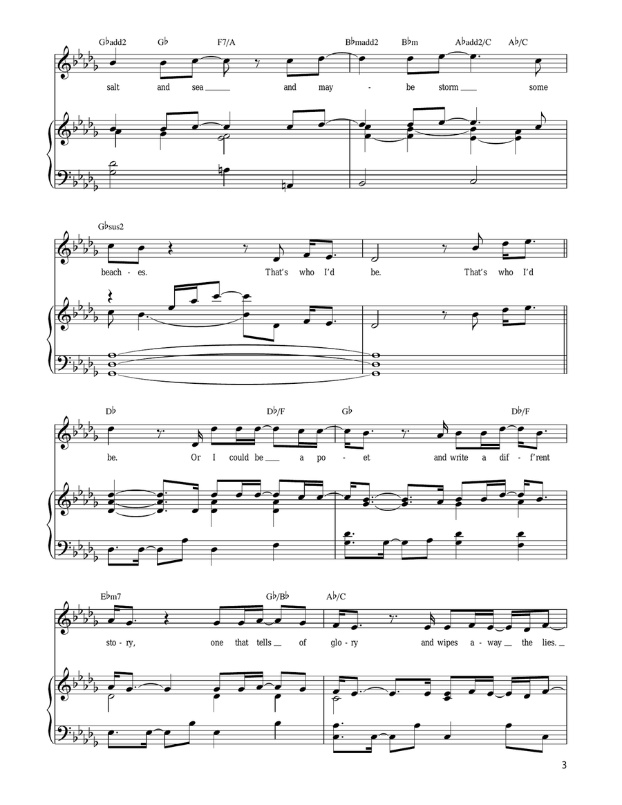 Who I'd Be (from Shrek The Musical) Guitar scores gallery preview page 3