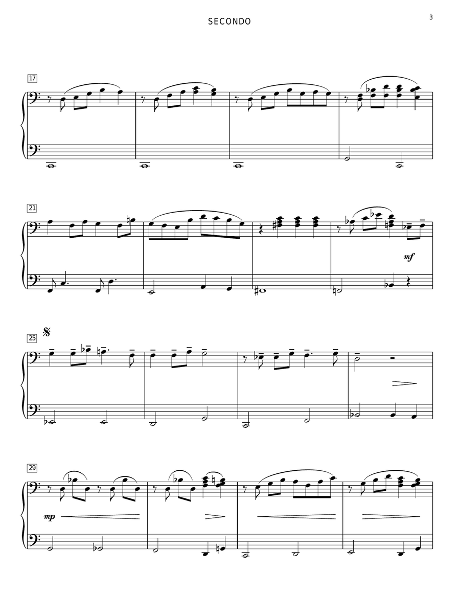 Merry Christmas, Darling Merry Christmas, Darling Piano Duet scores gallery preview page 3