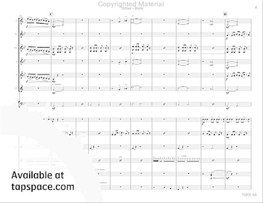 Detour Percussion Ensemble scores gallery preview page 8