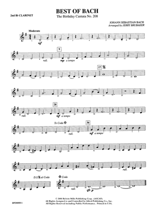 Best of Bach: 2nd B-flat Clarinet