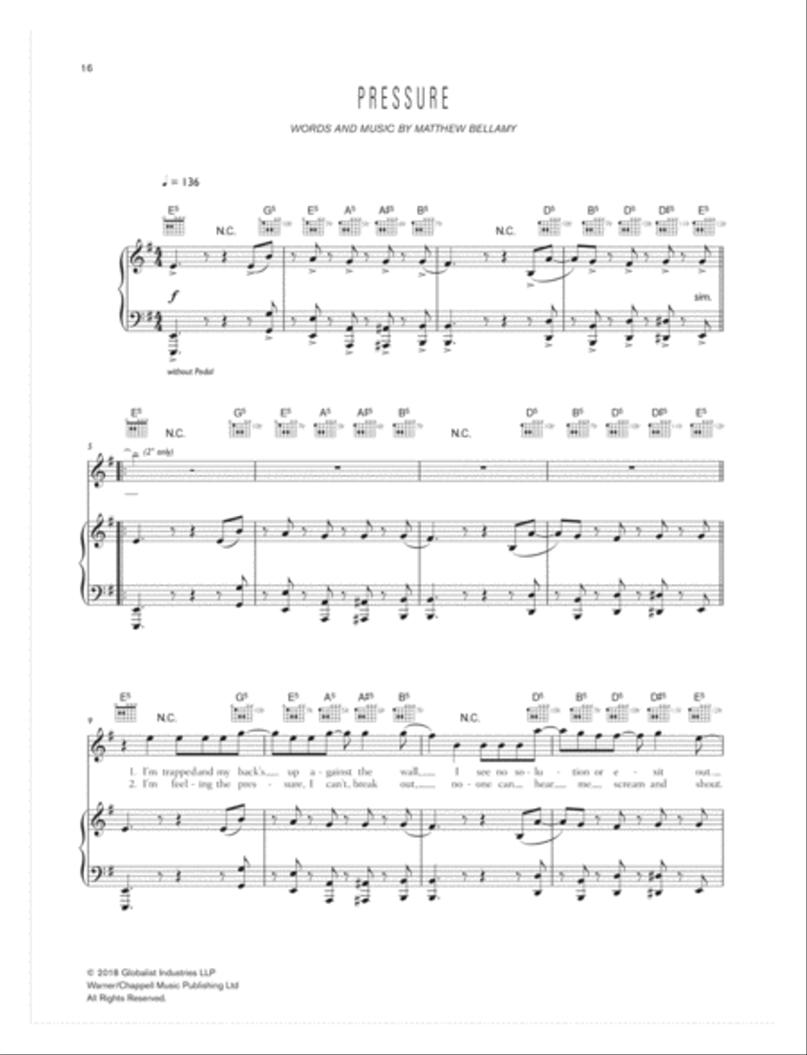 Simulation Theory Piano, Vocal, Guitar scores gallery preview page 3