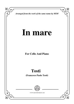 Book cover for Tosti-In Mare, for Cello and Piano
