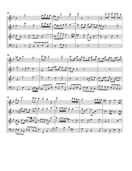 Sonata, Op.34, no.3 (arrangement for 4 recorders)