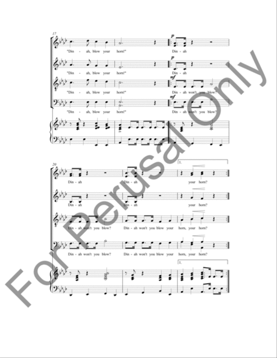 I've Been Working On The Railroad 4-Part scores gallery preview page 4