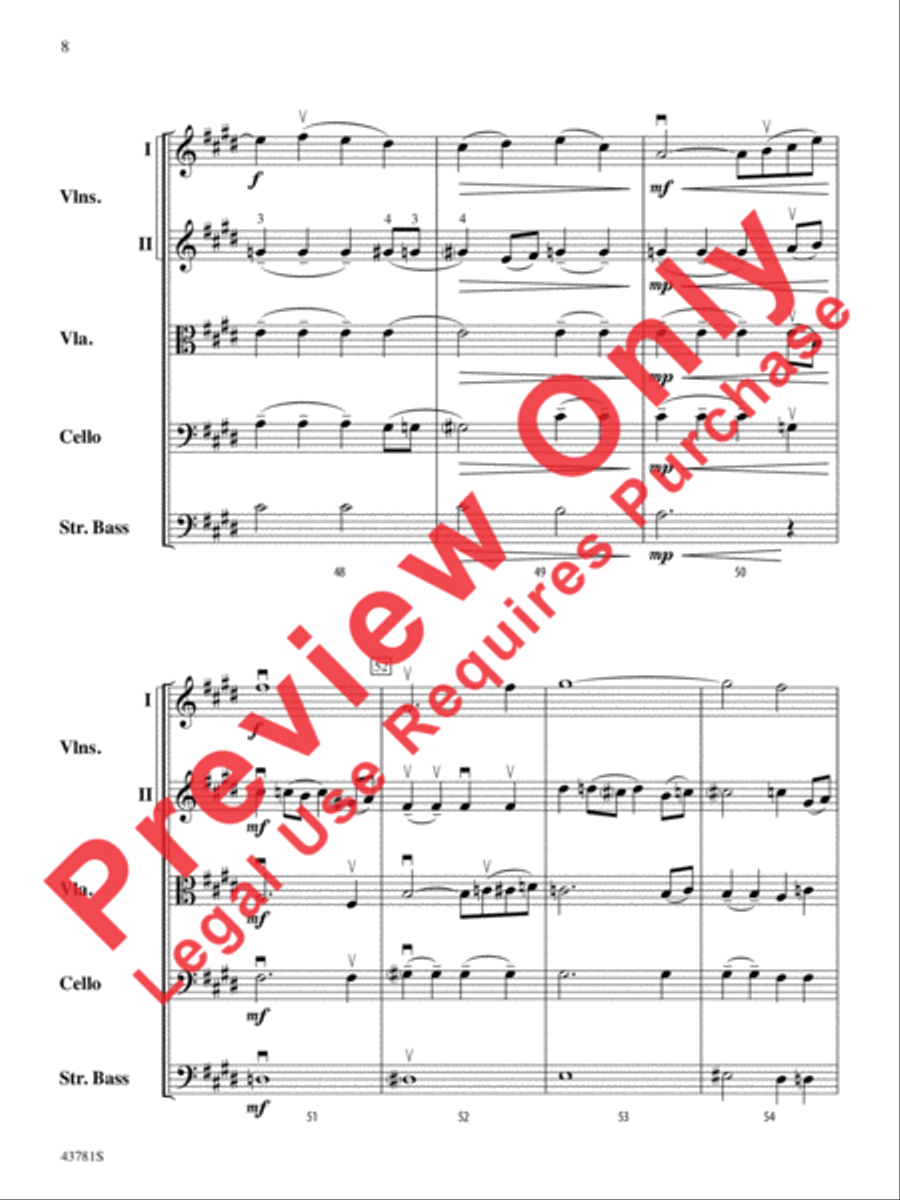 Vocalise Vocalise String Orchestra scores gallery preview page 9